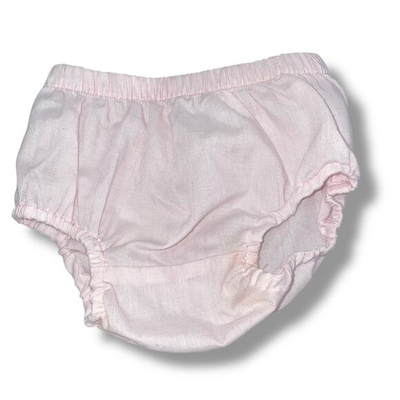 Tea Baby Bloomers Girls 12-18 months 100% Cotton Diaper Cover Outfit Party Pink - Picture 1 of 7